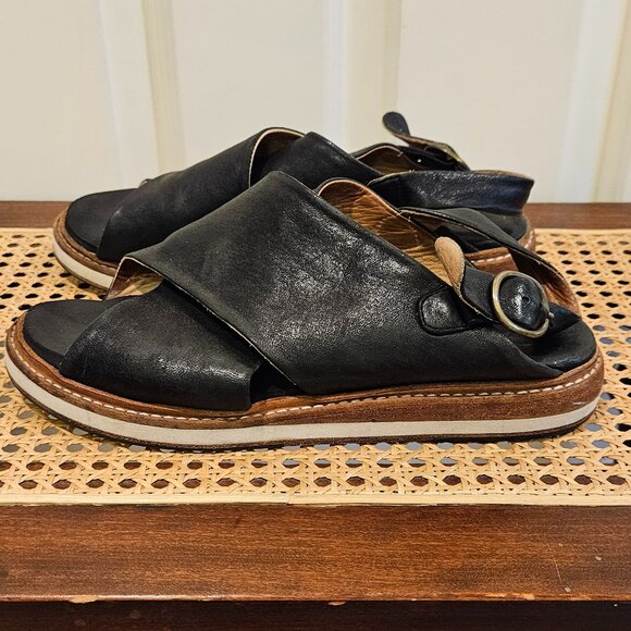 P. Monjo women's black sandal - Picture 5 of 6